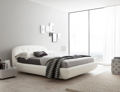 Double bed Eclipse microtrapuntato , Rossetto Armobil