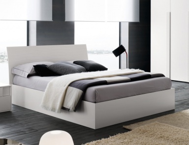Double bed Loop scavato , Rossetto Armobil