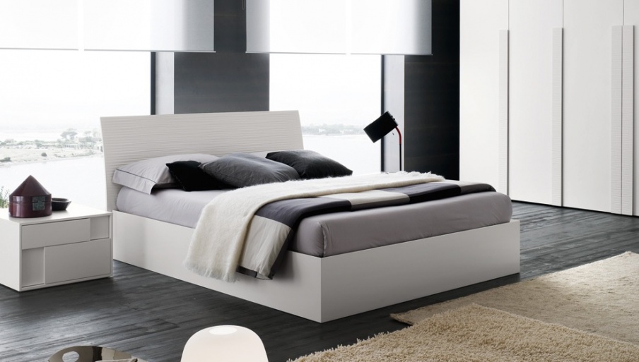 Double bed Loop scavato , Rossetto Armobil