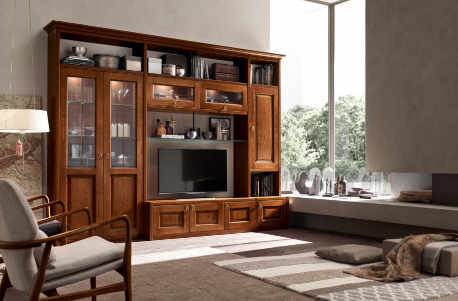 Modular system with space for TV Asolana, Maronese