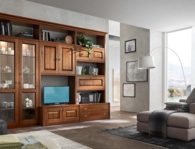 A modular system with two-door showcase Asolana, Maronese