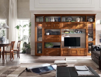 Modular system with mini bar Asolana, Maronese