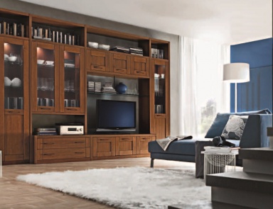 Modular system with shelves Piave, Maronese