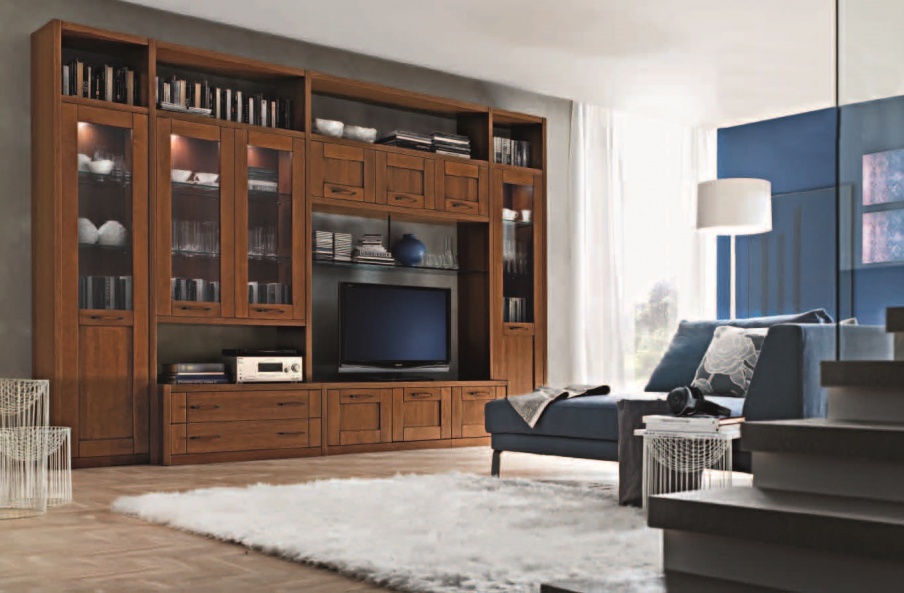 Modular system with shelves Piave, Maronese