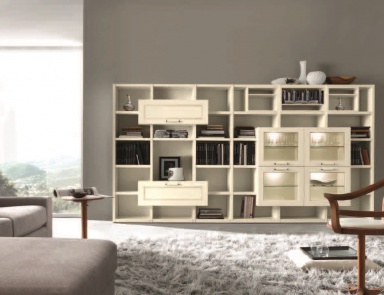 Modular system with many compartments Piave, Maronese