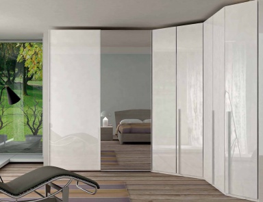 Cabinet corner Logico mix, Imab Group (wall Cabinet for the hall and anteroom, Italy)