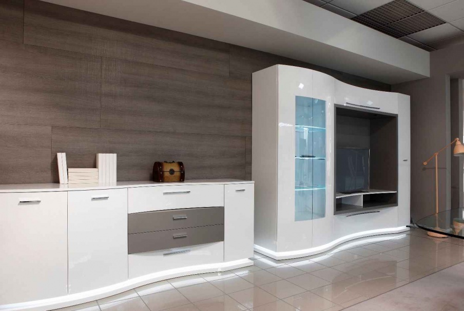 Cabinet for TV with showcase Brio, Maronese