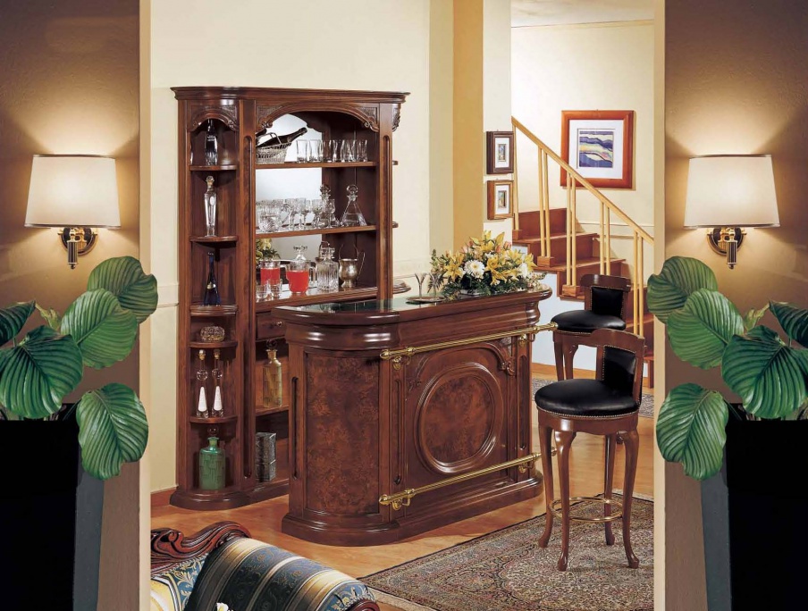 Bar (Suite bar) with a frame made of wood, Mirandola Export