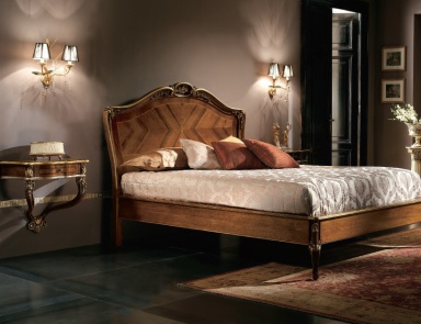 Double bed finish walnut Luigi XXI, Arve Style