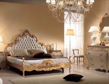 Bedroom set in ivory Paradise, Arve Style