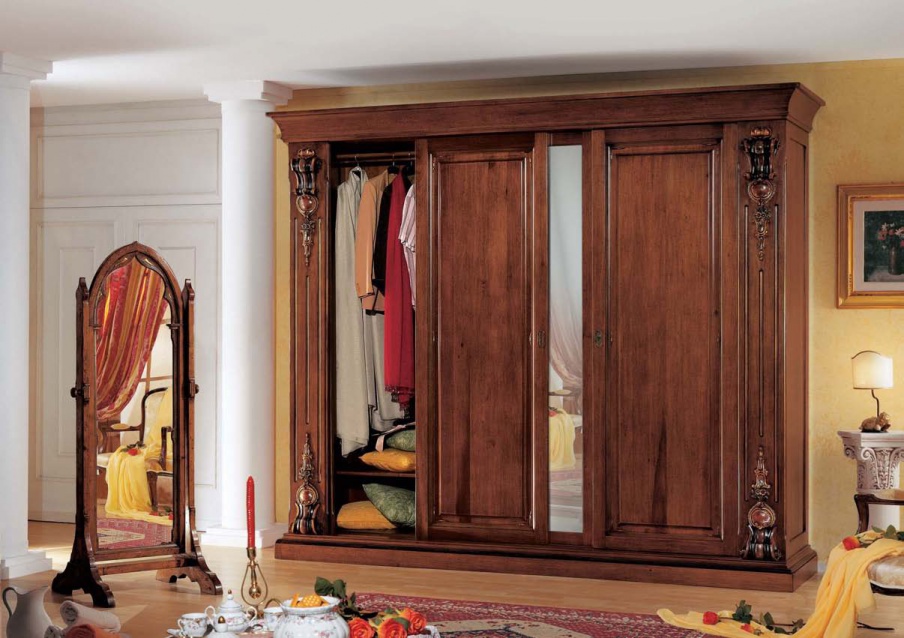 Wardrobe with 4 sliding doors Orchidea, Arve Style
