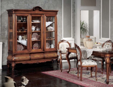 Set for the dining room in the finishing of veneer Tulipano, Arve Style