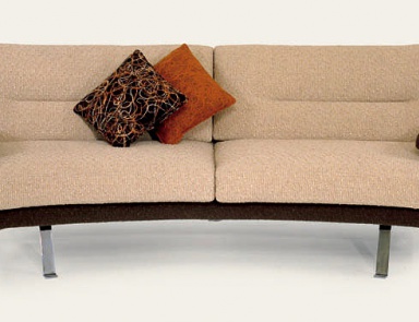 Two-seater sofa with metal legs Lord Il Loft