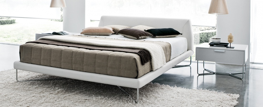 Chocolate bedside table, Novamobili