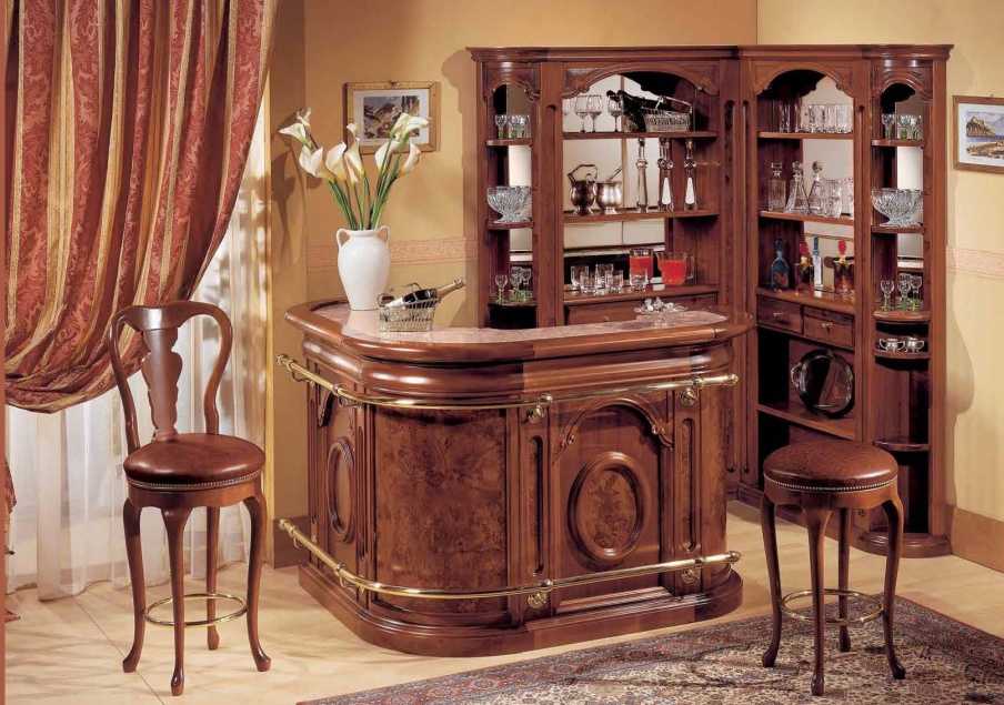 Bar (Suite bar) with space for mini fridge, Mirandola Export