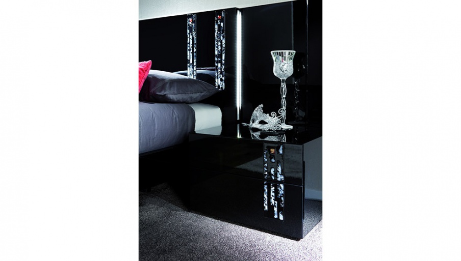 Murano bedside table, Rossetto Armobil