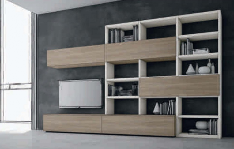 Modular system with a frame made of wood Seta, Maronese