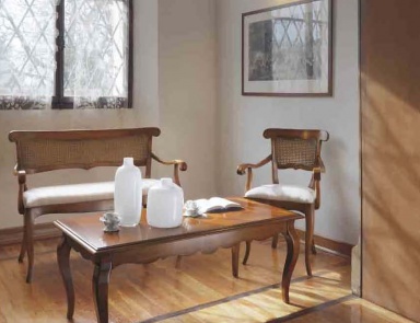 Coffee table with carved trim, Mirandola Export