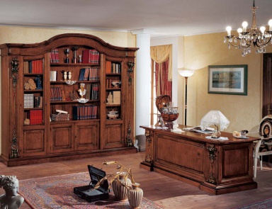 Headsets for the office with rich gilt carving Orchidea, Arve Style