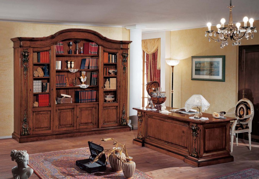 Headsets for the office with rich gilt carving Orchidea, Arve Style