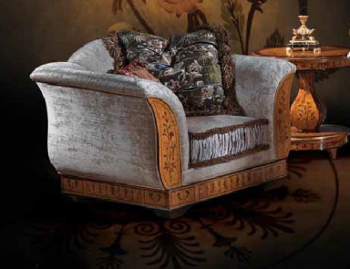 Chair with decorative pillows, Ezio Bellotti