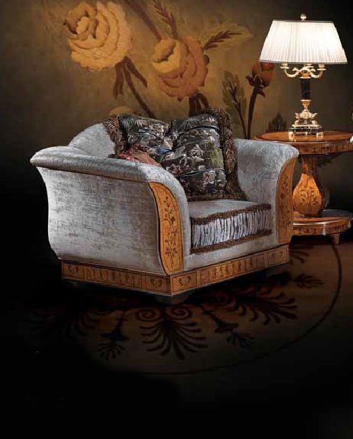 Chair with decorative pillows, Ezio Bellotti