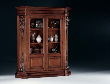 Cabinet with 2 doors 2/3 glass Orchidea, Arve Style (cupboard)