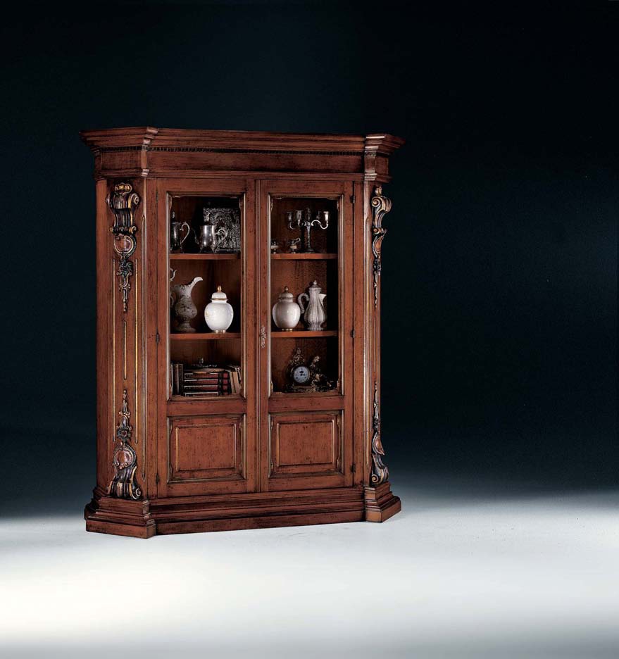Cabinet with 2 doors 2/3 glass Orchidea, Arve Style