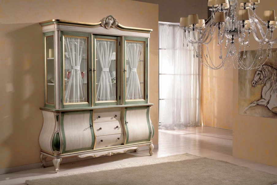 Sideboard with 3 doors made of glass Tulipano, Arve Style