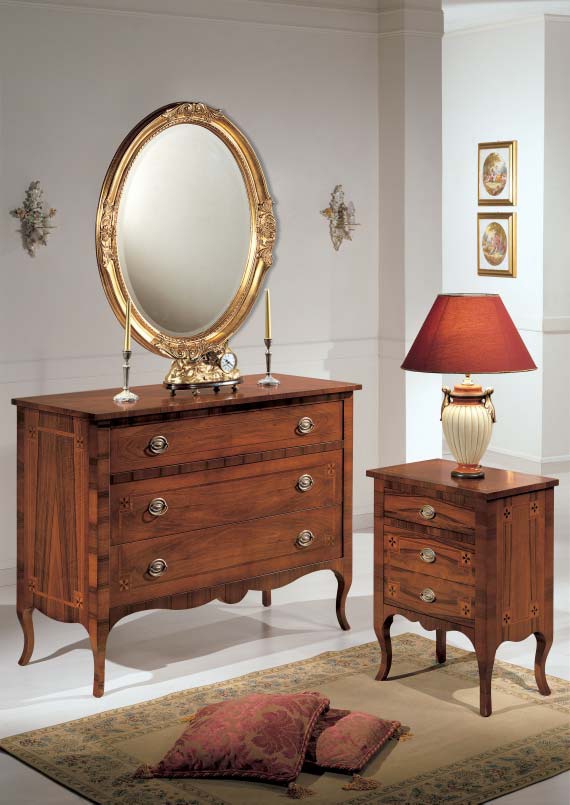 Set for bedroom made of solid wood Stella, Arve Style