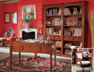 Headsets for the office of cherry and leather "direttorio" style, Arve Style