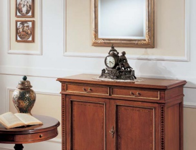 Sofa set in veneer and textile Villareale, Arve Style