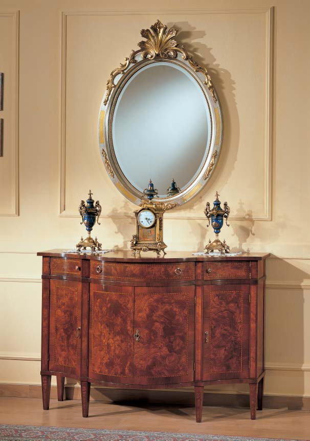 Set for dining room in classic decoration veneer Lucrezia, Arve Style