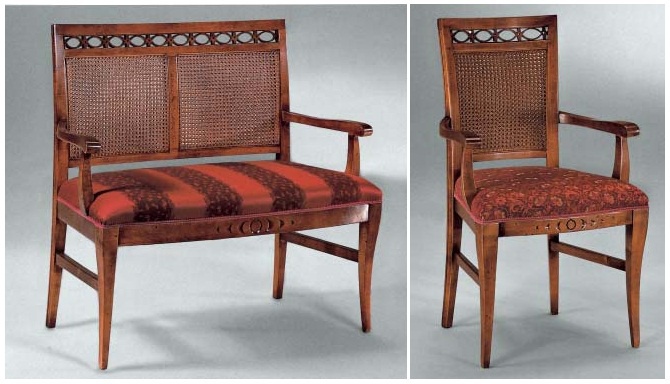 Sofa set in the finishing of straw Penelope, Arve Style