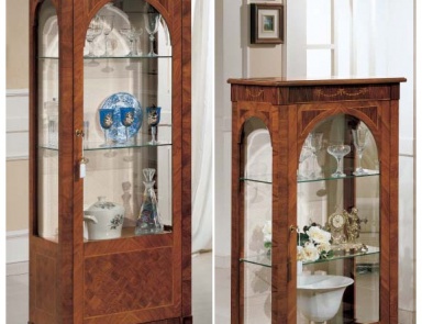 Showcase with exquisite inlay Giulia, Arve Style