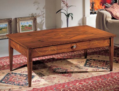 Coffee table finish rosewood Michelangelo, Arve Style