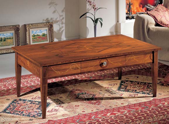 Coffee table finish rosewood Michelangelo, Arve Style