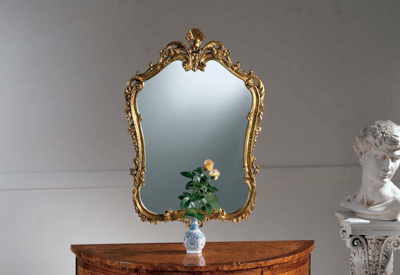 Mirror with gilded carving in the Baroque style 700, Arve Style