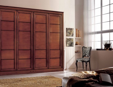 Wardrobe with hinged doors and moldings Sogni, Arve Style