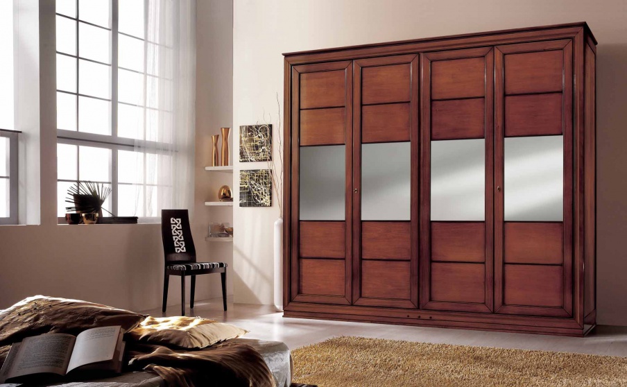 Wardrobe with mirror inserts Sogni, Arve Style