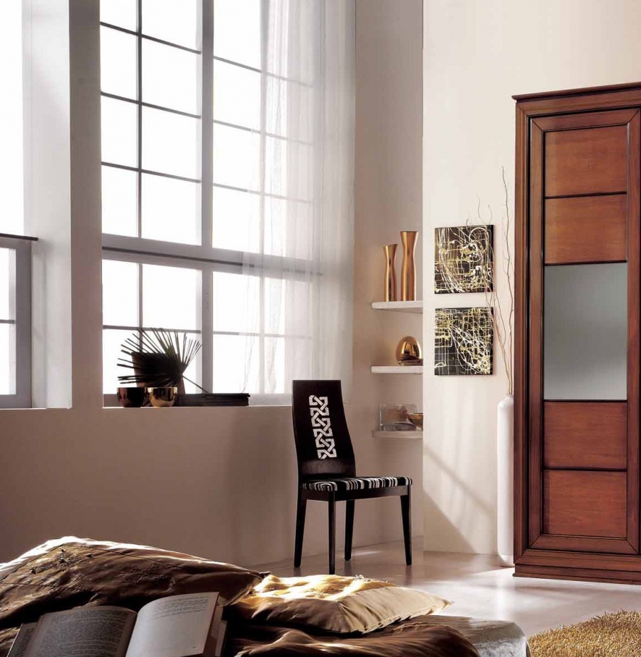 Chair with lacquered glossy back Sogni, Arve Style