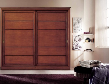 Grecula veneer Cabinet in walnut with sliding shutters Sogni, Arve Style