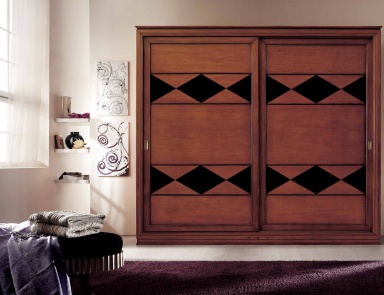 Wardrobe with diamond shaped pattern Sogni, Arve Style