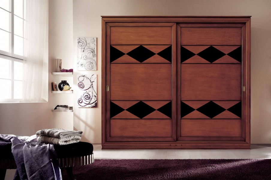 Wardrobe with diamond shaped pattern Sogni, Arve Style