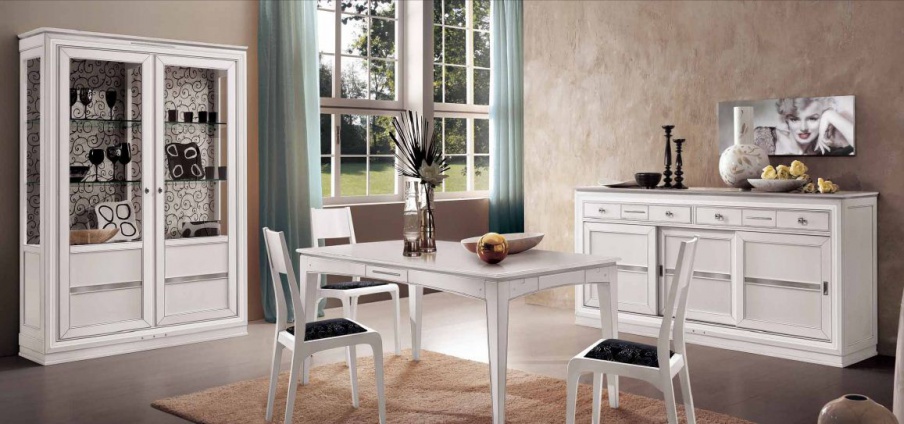 For dining room set in white lacquer Sogni, Arve Style