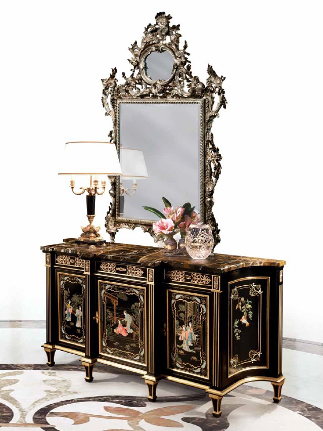 Chest painted painted, Ezio Bellotti