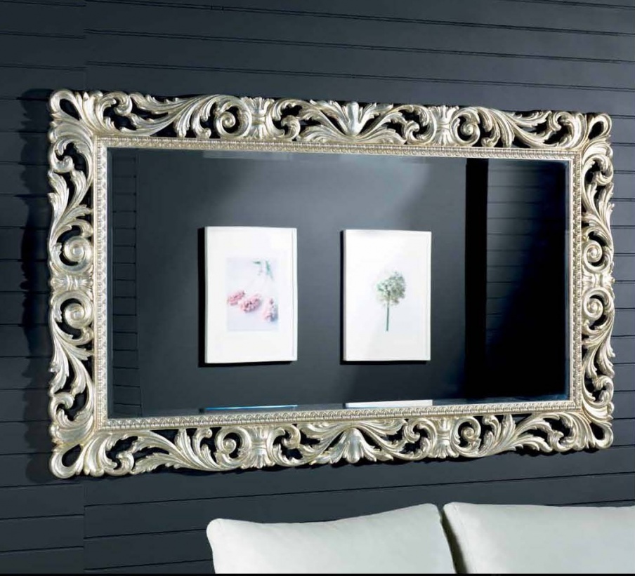 Wall mirror with carved frame, Mirandola export