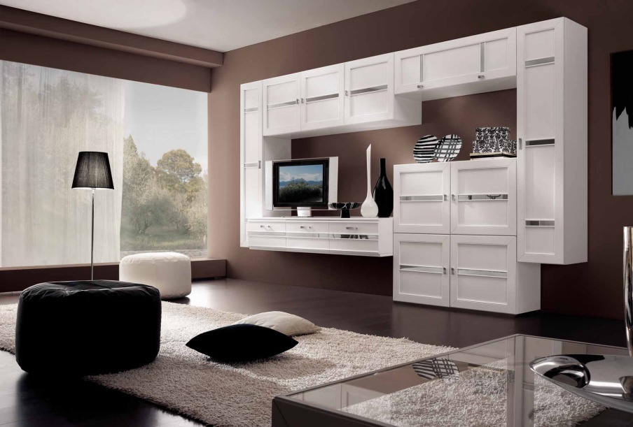 Modular storage system in white lacquer Sogni, Arve Style