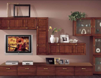 Modular storage system made of solid wood and glass Sogni, Arve Style