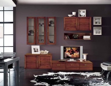 Modular system finish walnut Sogni, Arve Style